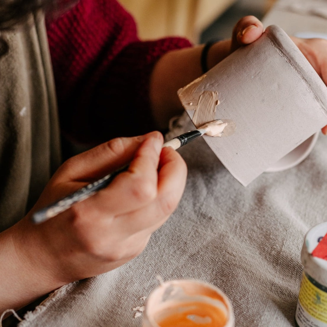 FULL DAY POTTERY EXPERIENCE:  HANDBUILDING + WHEEL THROWING - Atelier Forma