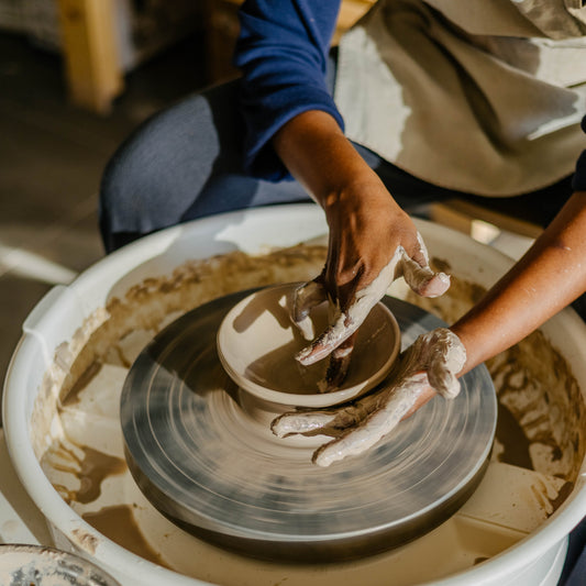 FULL DAY POTTERY EXPERIENCE:  HANDBUILDING + WHEEL THROWING
