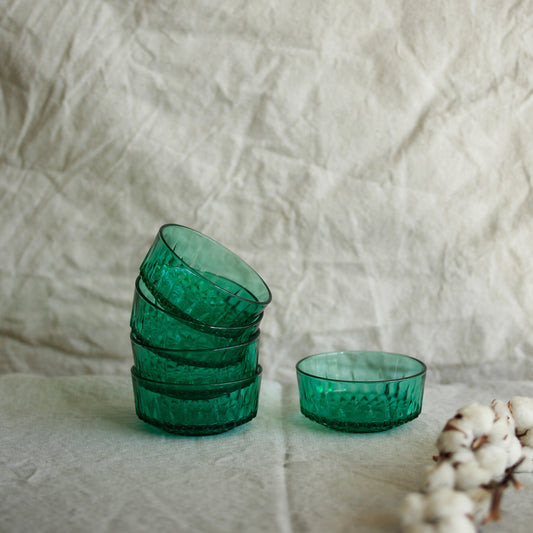 Small Green Glass Bowl