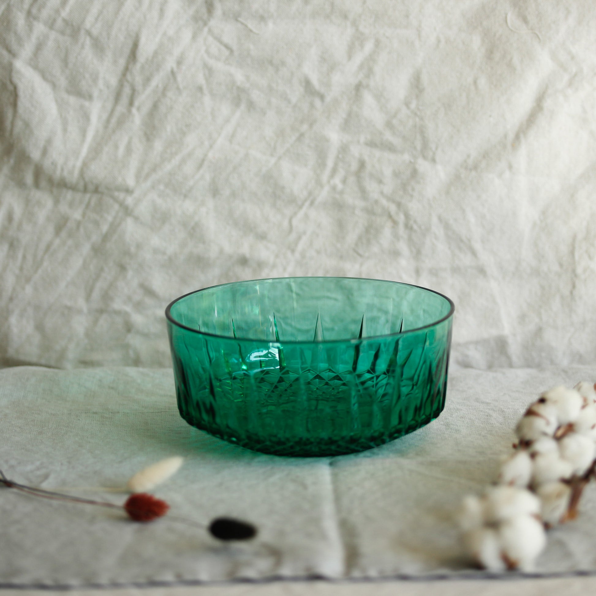 Large Green Glass Bowl - Atelier Forma