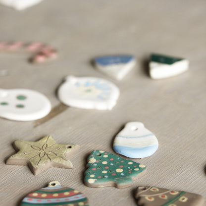 HOLIDAY ORNAMENTS: PAINTING ON CERAMICS