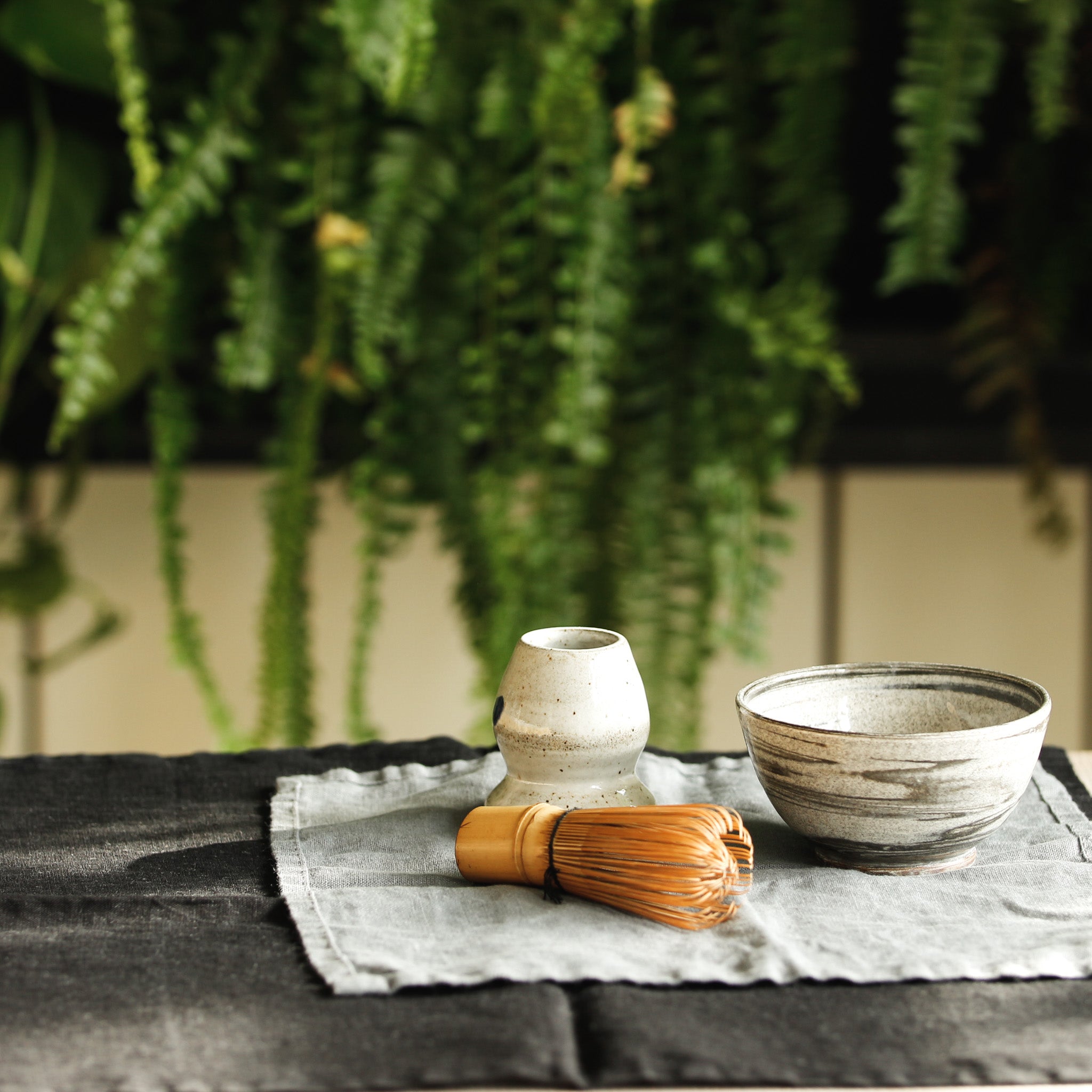 Kit Matcha Traditionnel Japonais - Bol, Fouet (chasen), Cuillère Et Support - Céramique, Capacité 500 Ml - Pour Cérémonie Du Thé